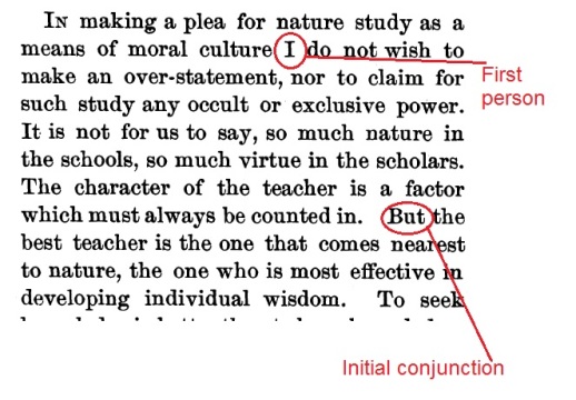 Jordan (1896) Nature Study & Moral Culture. Science 4(84):149-156.